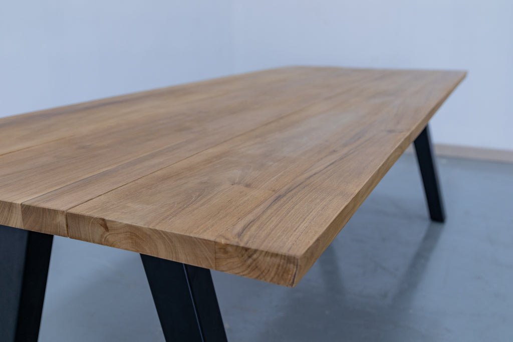 Slab Dining Table Side view