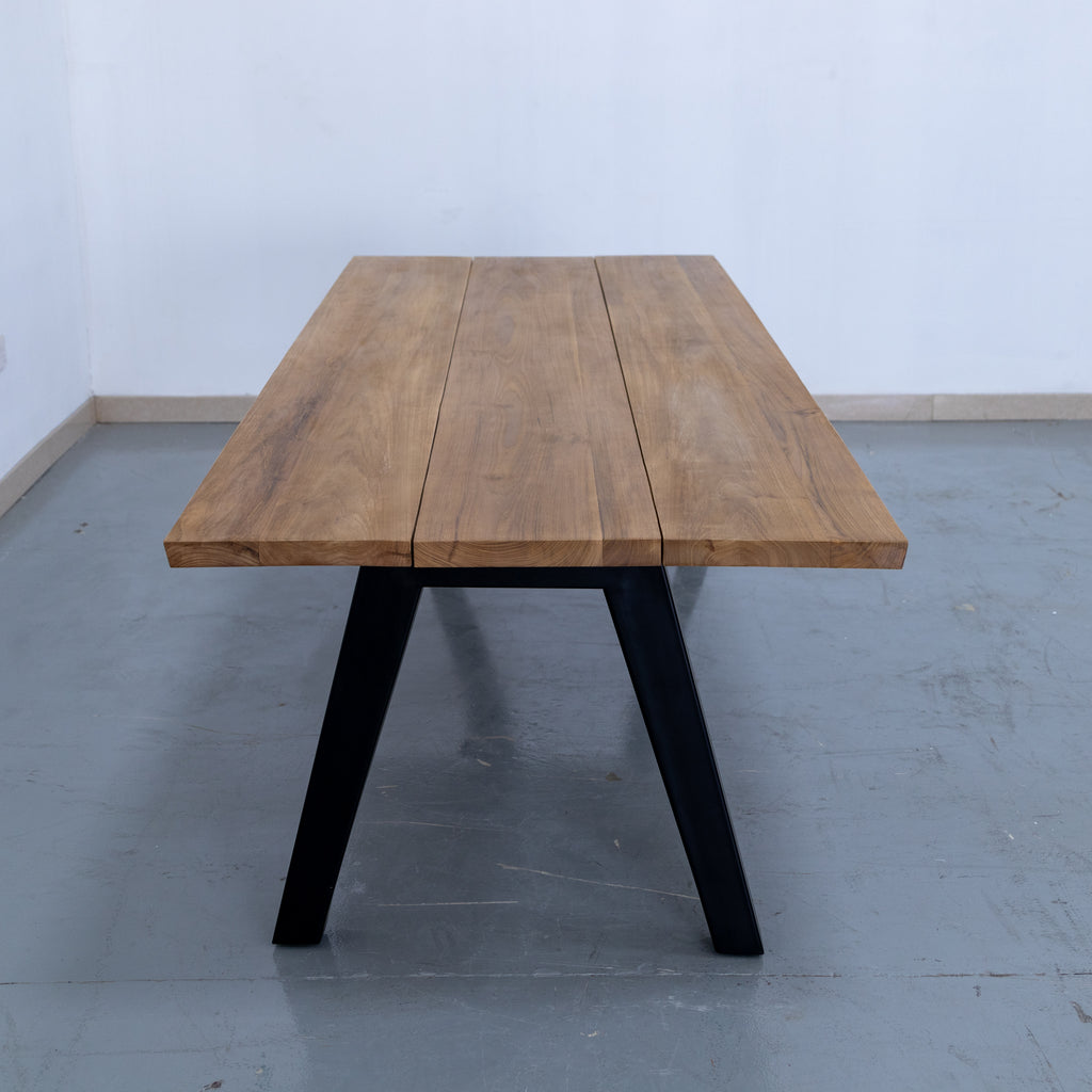 Slab Dining Table Side view