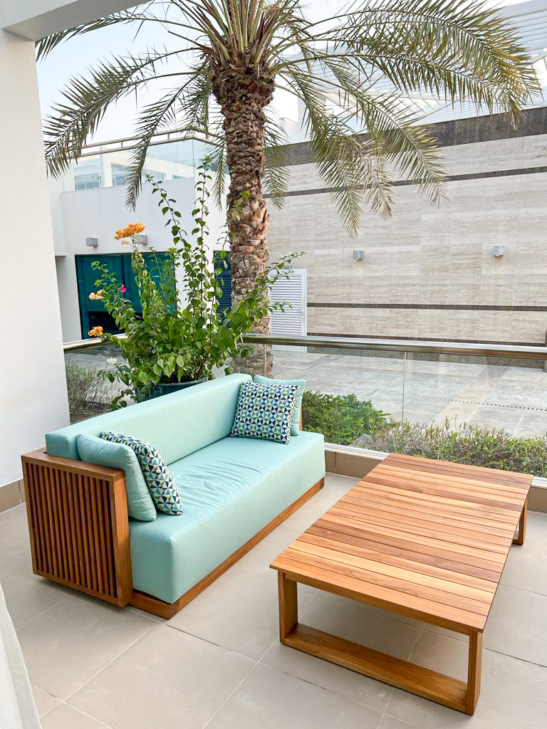 Slatted Teak Set Customer Home