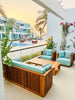 Slatted Teak Set Customer Home
