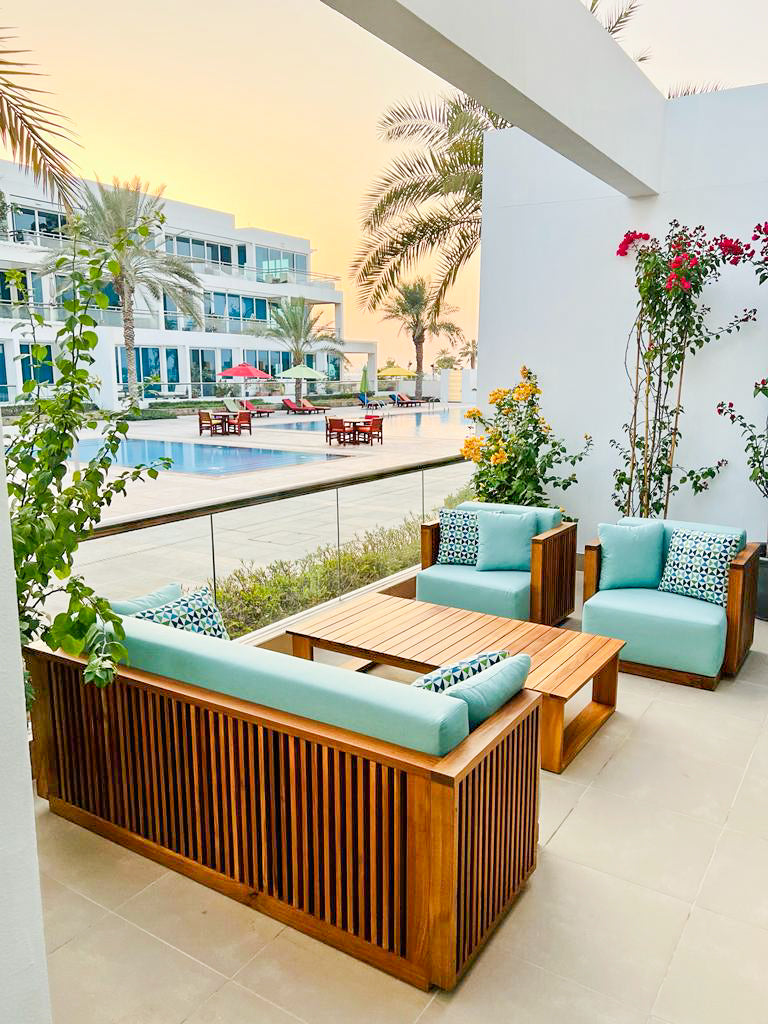 Slatted Teak Set Customer Home