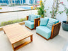 Slatted Teak Set Customer Home