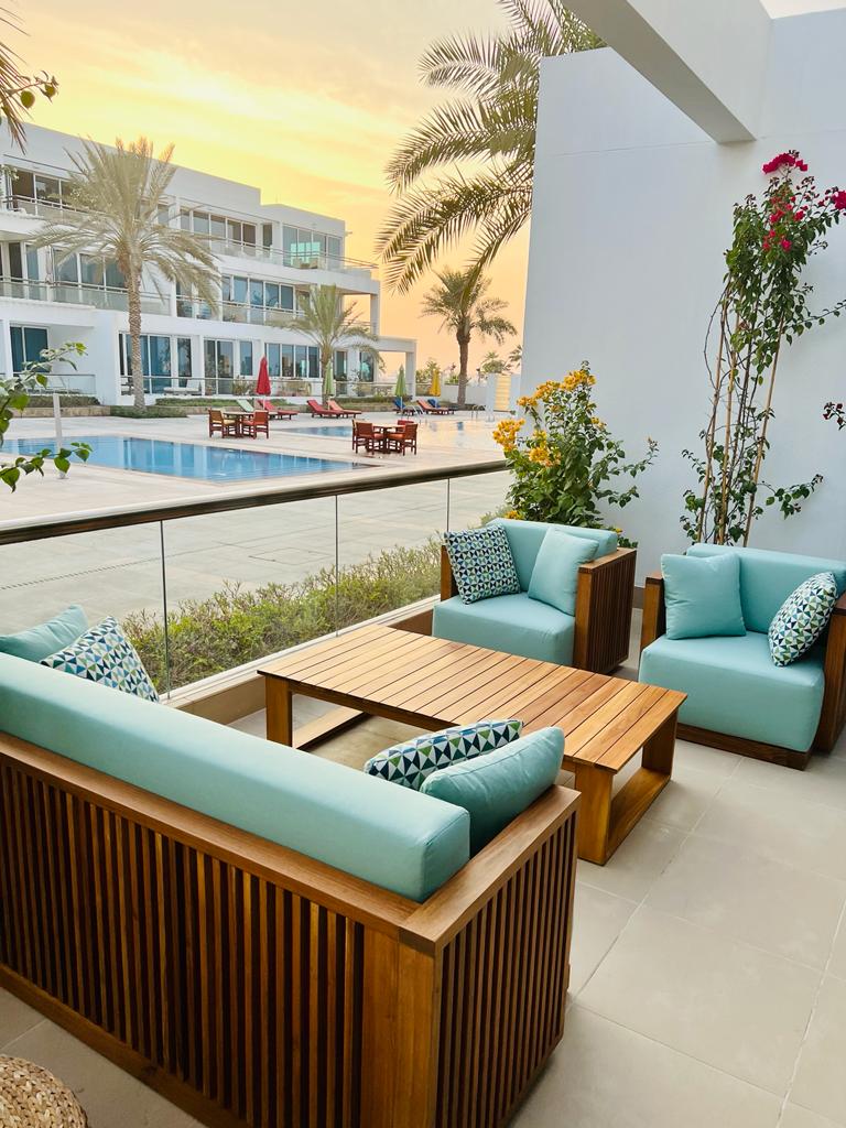 Slatted Teak Set Customer Home