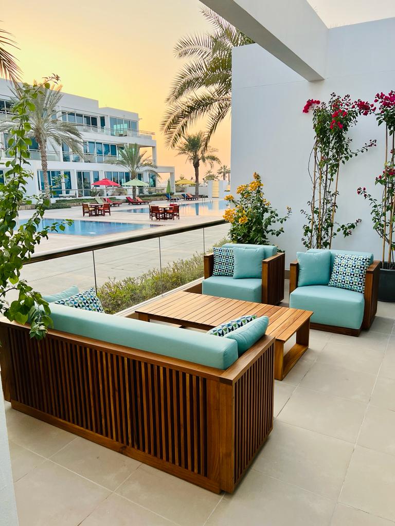Slatted Teak Set Customer Home