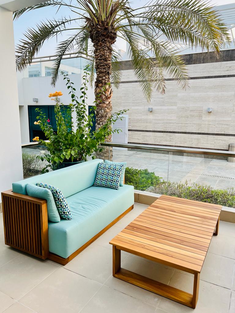 Slatted Teak Set Customer Home