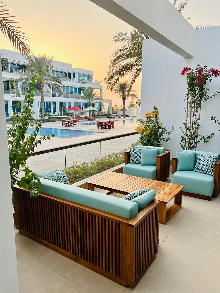 Slatted Teak Set Customer Home