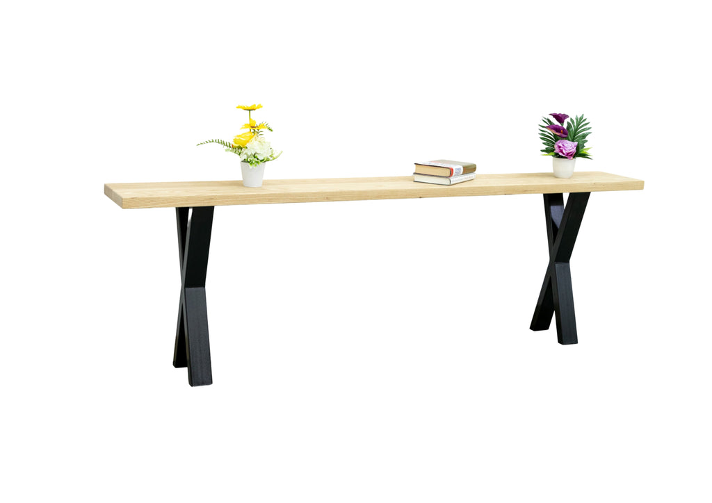 Sofia Long Console Table White Background View