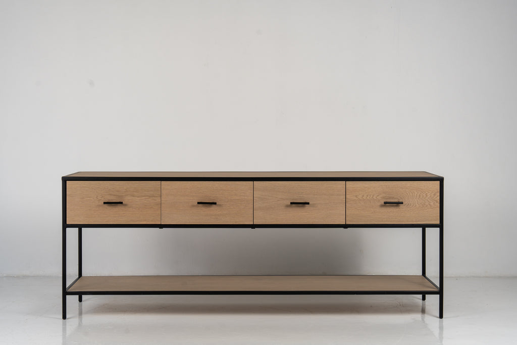 Soho Drawer Console Table Front Perspective View 2