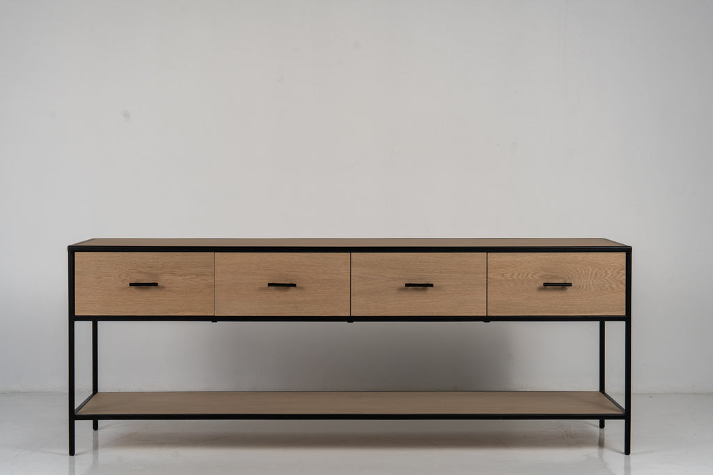 Soho Drawer Console Table Front Perspective View 3