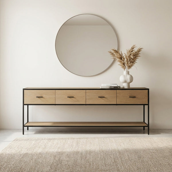 Soho Drawer Console Table Indoor Perspective View 1