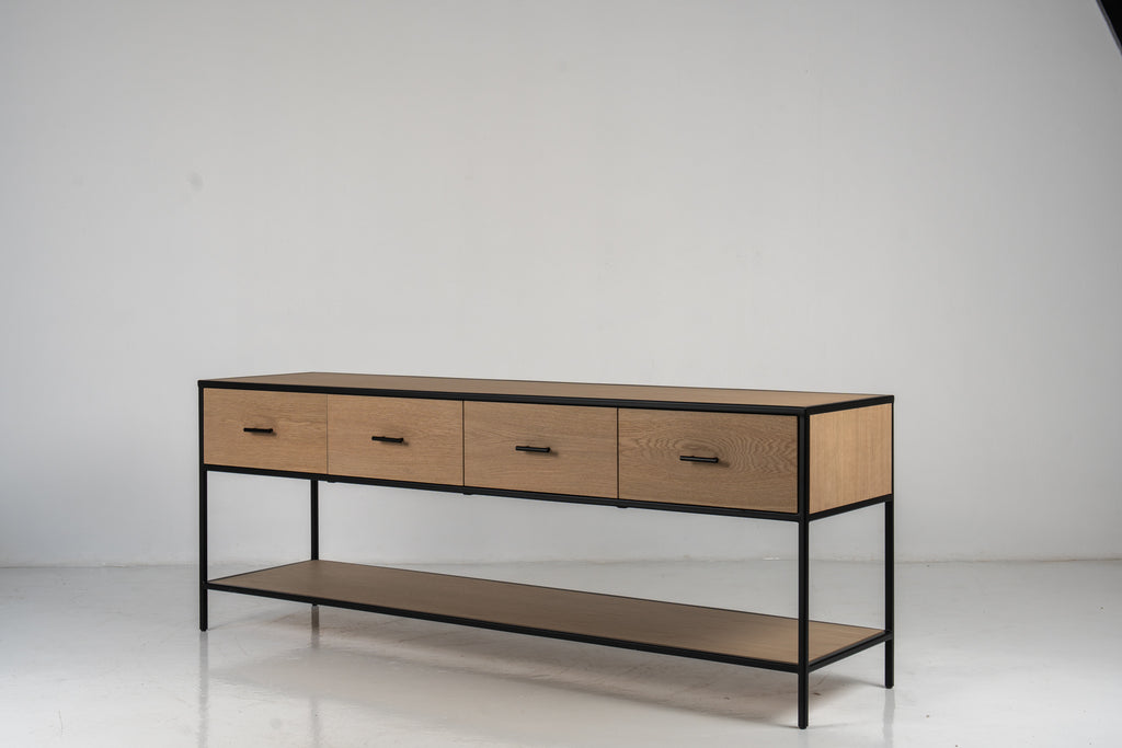 Soho Drawer Console Table Perspective View 1