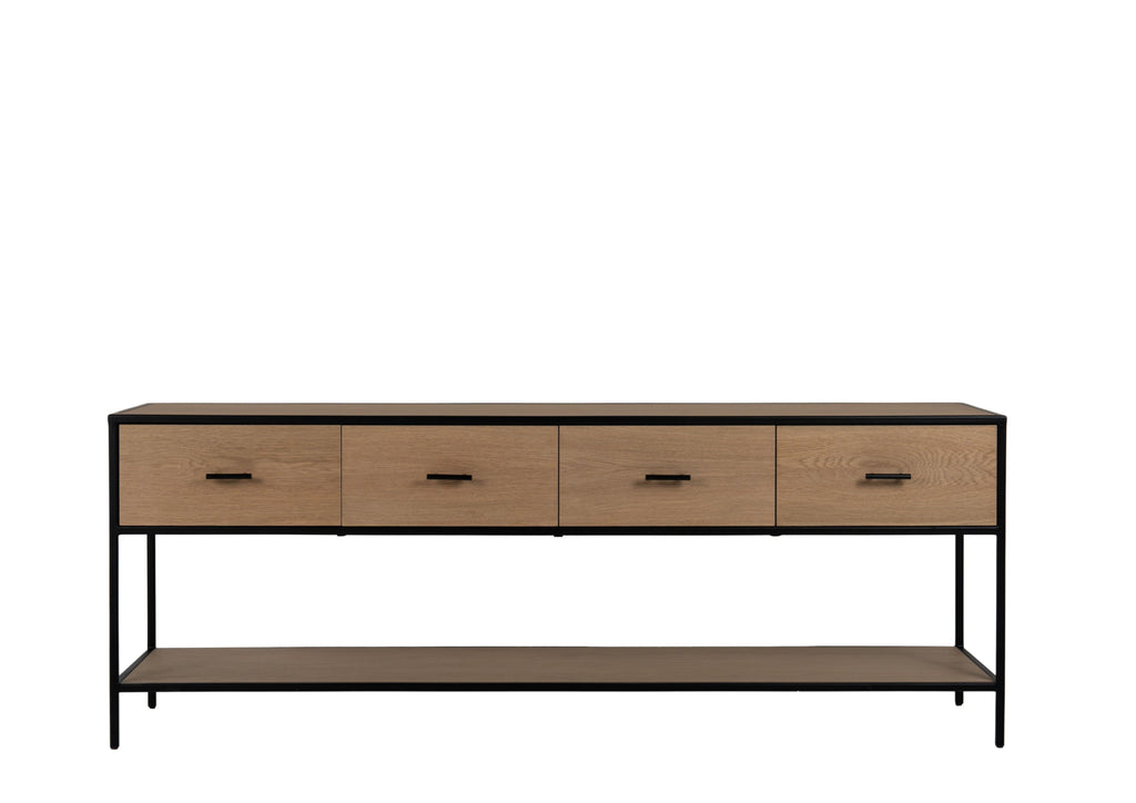 Soho Drawer Console Table White Background View 1