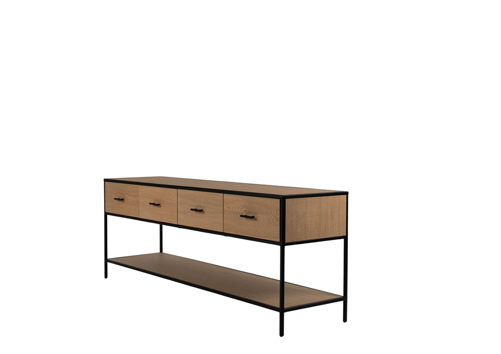 Soho Drawer Console Table White Background View 2