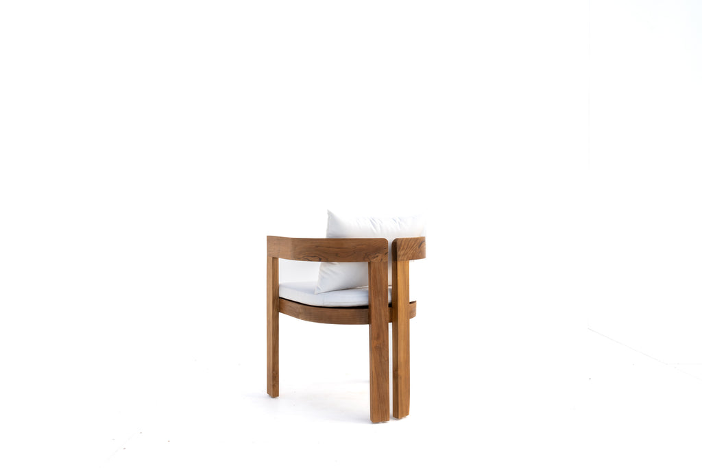 Solano Teak Dining Chair Back view 6