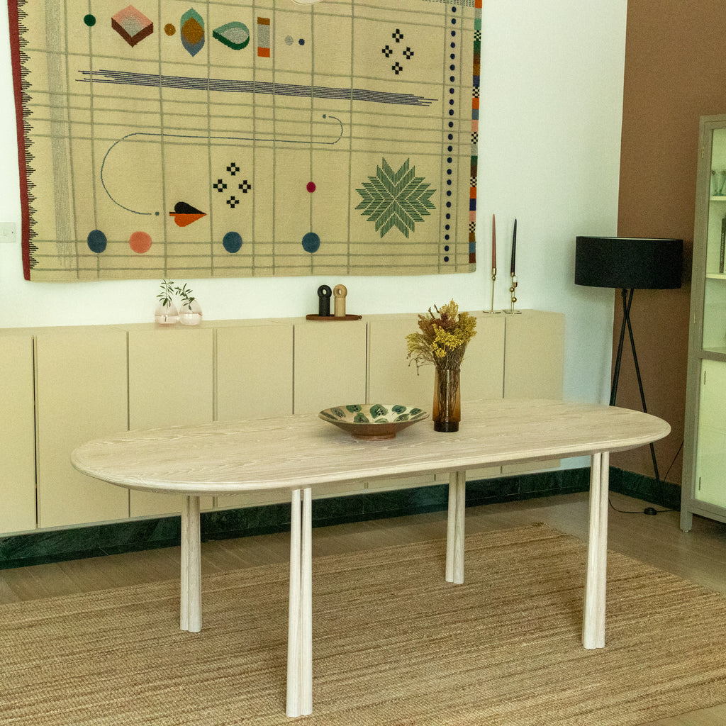 Soleil Oval Dining Table Indoor Perspective View 3
