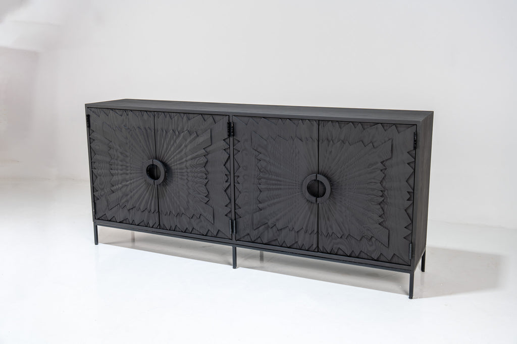 Solstice Ebony Cabinet Perspective View 1