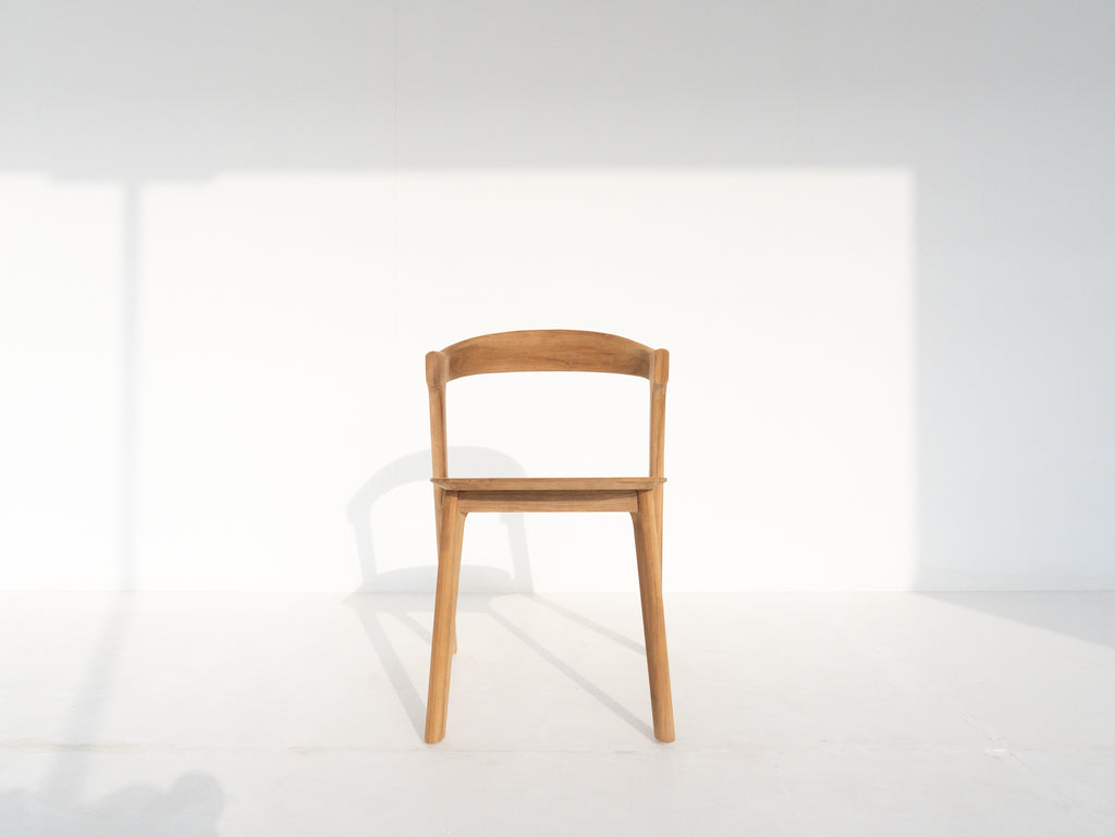 Soma Teak Dining Chair Front View 1