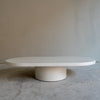 Soothe Oval Micro Cement Coffee Table Front View 1