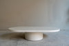 Soothe Oval Micro Cement Coffee Table Front View 2