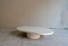 Soothe Oval Micro Cement Coffee Table Perspective View 6