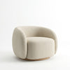 Sora Bouclé Lounge Chair Perspective View 1