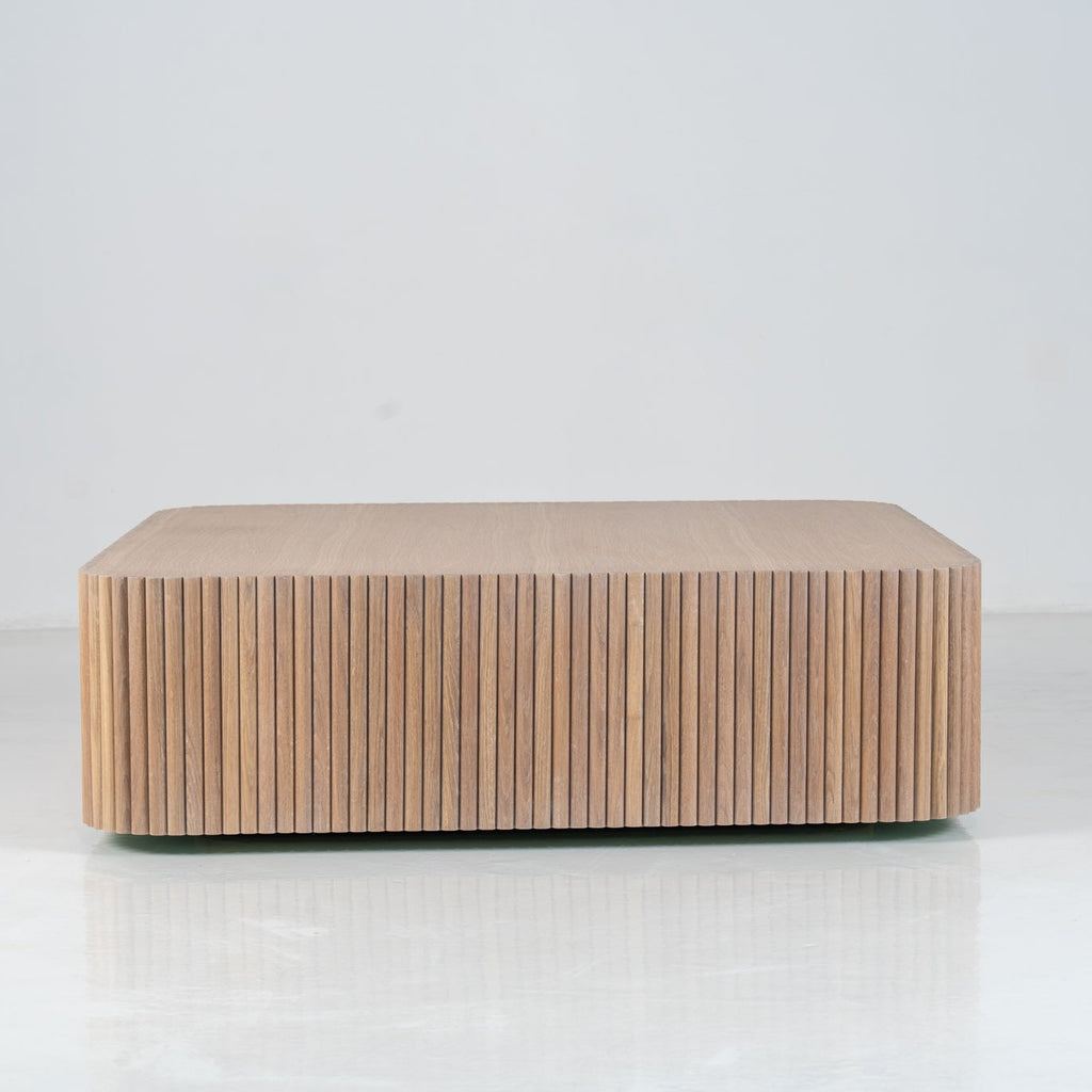 Soren Oak Coffee Table Front View 1