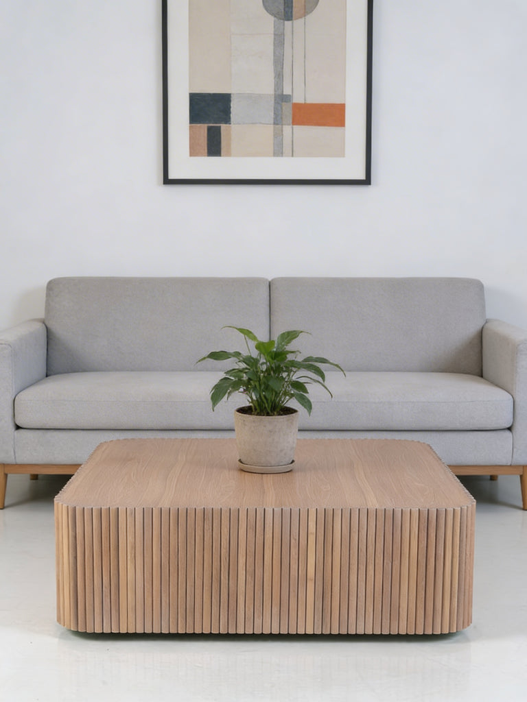 Soren Oak Coffee Table Indoor View 3