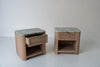Sorrento Marble & Oak Nightstand – Cipollino Green Perspective View 10