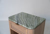 Sorrento Marble & Oak Nightstand – Cipollino Green Perspective View 13