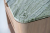 Sorrento Marble & Oak Nightstand – Cipollino Green Perspective View 14