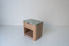 Sorrento Marble & Oak Nightstand – Cipollino Green Perspective View 7