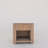 Sorrento Marble & Oak Nightstand Front View 1
