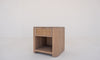 Sorrento Marble & Oak Nightstand Perspective View 1