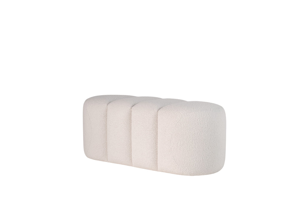 Sutton Boucle Bench Perspective View 4