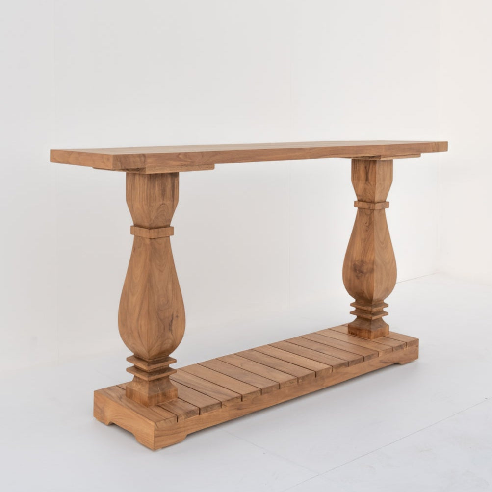 Tanjung Teak Console Table Perspective View 3
