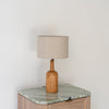 Teak Carafe Table Lamp Perspective View 1