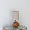 Teak Globe Table Lamp Perspective View 3
