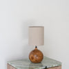 Teak Globe Table Lamp Perspective View 4