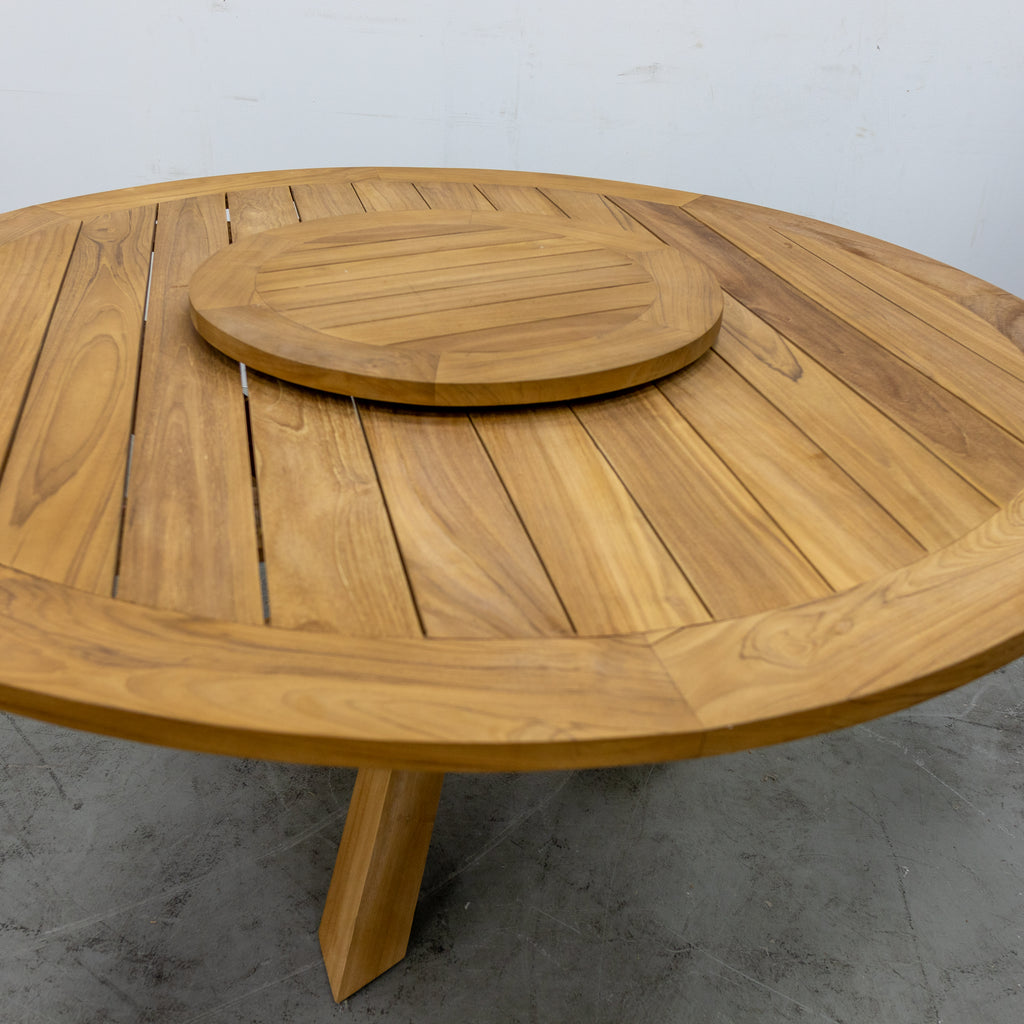 Teak Lazy Susan Dining Table
