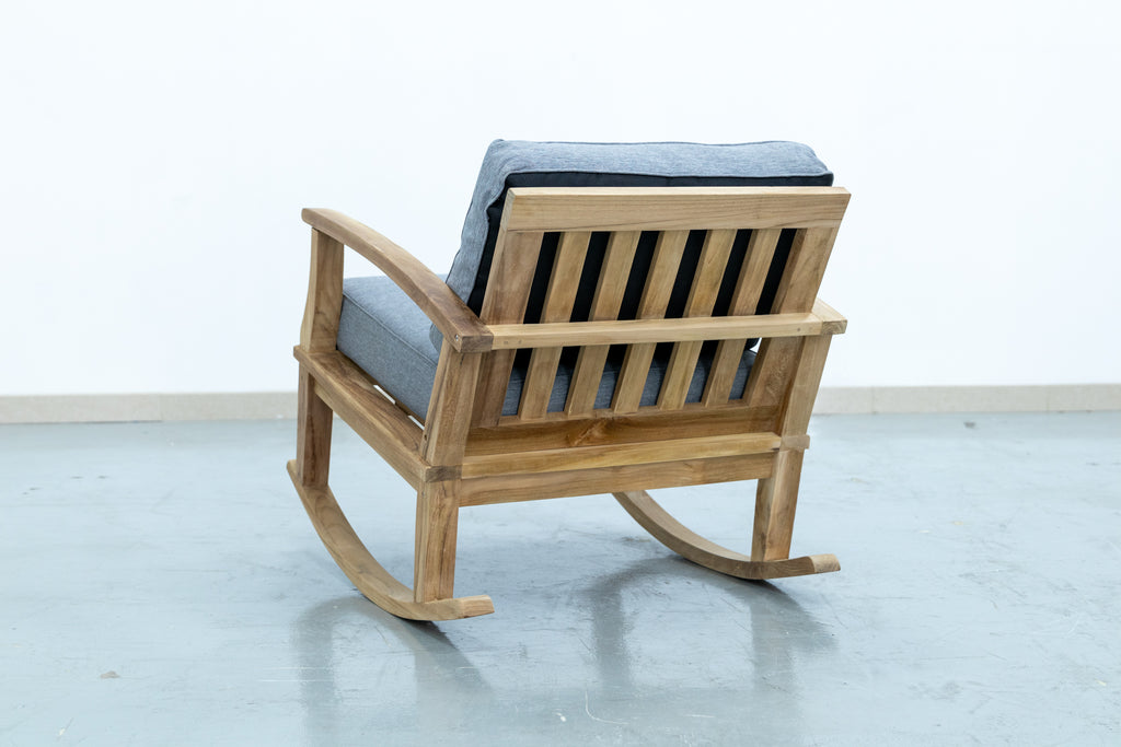 Teak Rocking Chair Back view 2