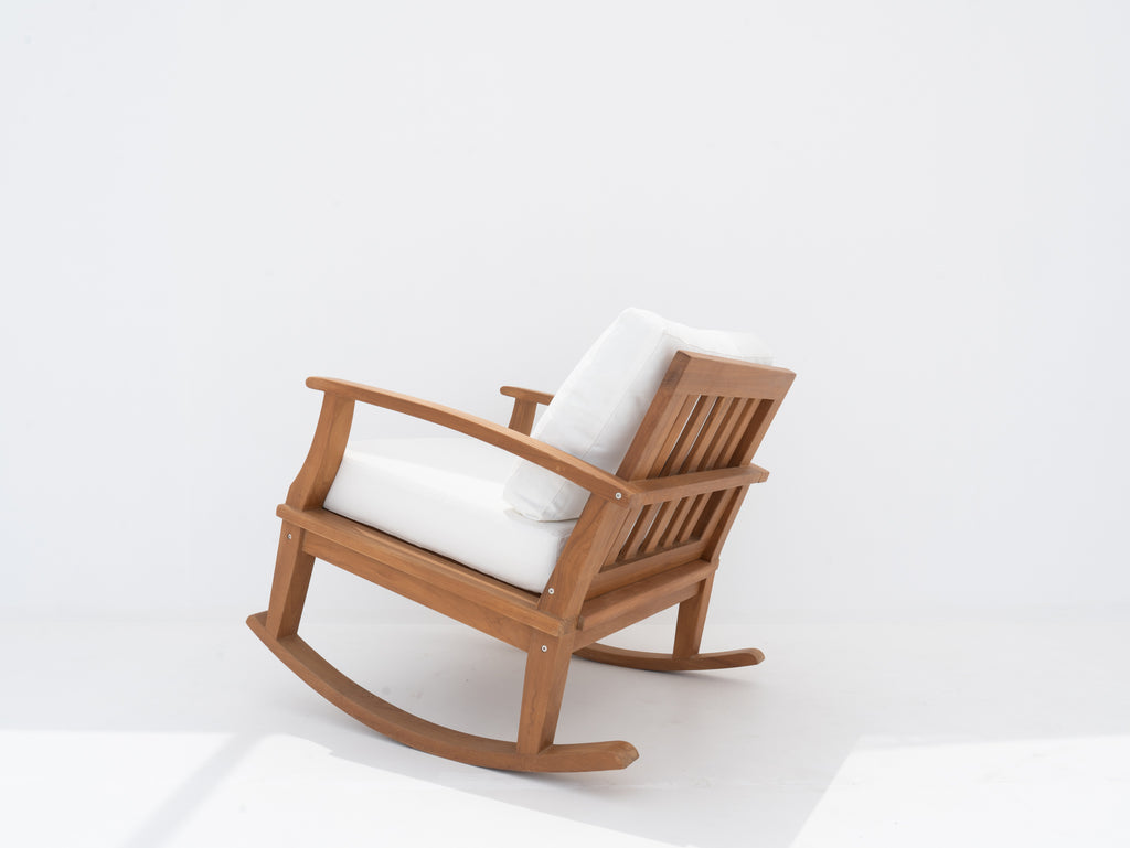 Teak Rocking Chair Back view