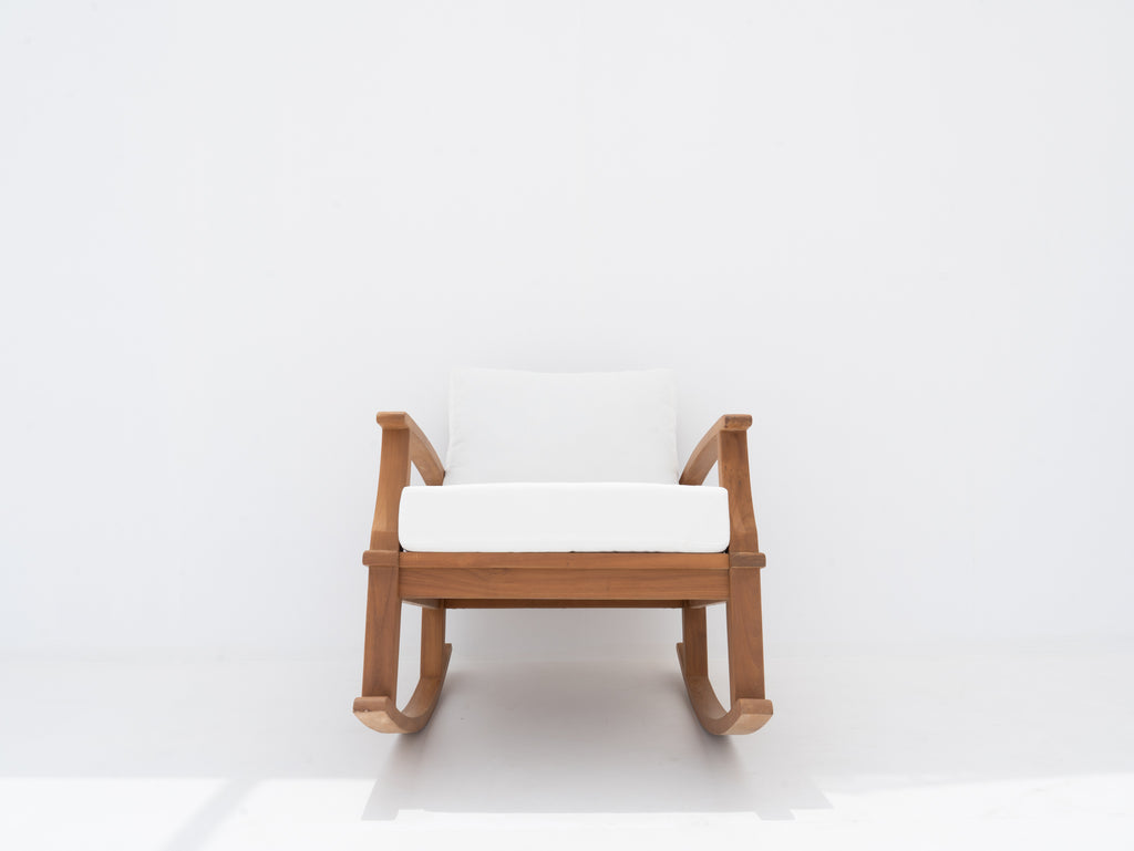 Teak Rocking Chair Front view