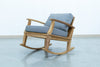 Teak Rocking Chair Side view