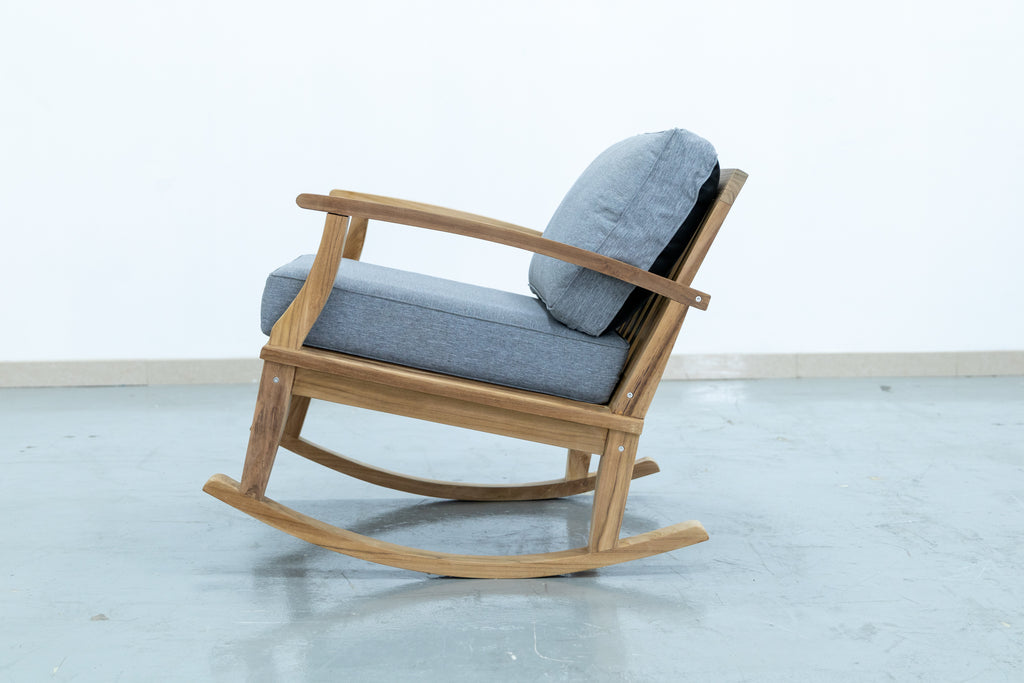 Teak Rocking Chair Side view 3