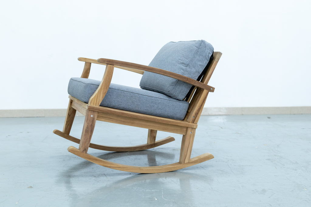Teak Rocking Chair Side view 4