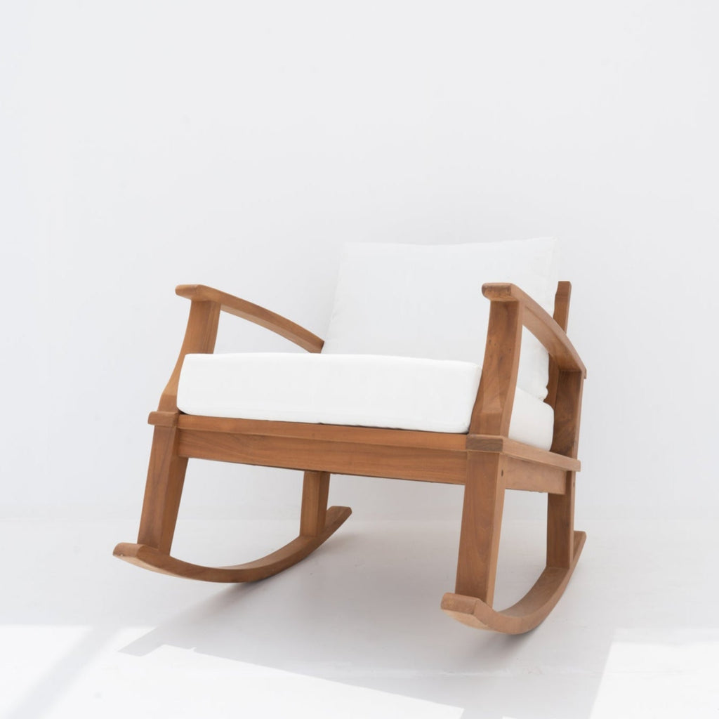 Teak Rocking Chair Side view 