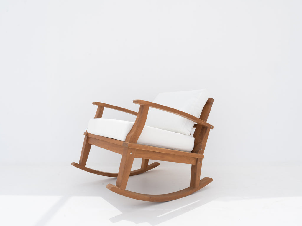 Teak Rocking Chair Side view