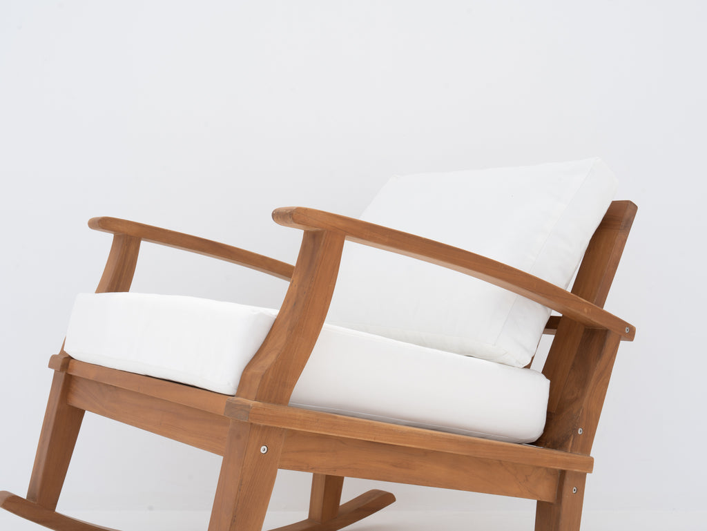 Teak Rocking Chair Side view