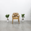 Teak & Rope Chair 2 Front view 2
