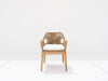 Teak & Rope Chair 2 Front view
